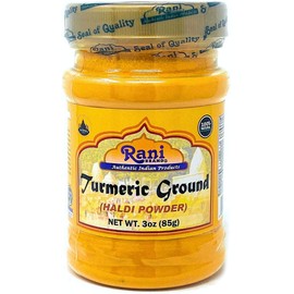 Rani Turmeric (Haldi) Root Powder Spice, (High Curcumin Content) 3oz (85g) PET Jar ~ All Natural | 100% Pure, Salt Free | Vegan | Gluten Friendly | NON-GMO | Indian Origin
