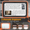Tobegiga Rechargeable Magnifying Glass with Light for Reading, 5X Large