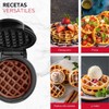 Holstein Housewares Personal Non-Stick Waffle Maker, Black - 4-inch Waffles