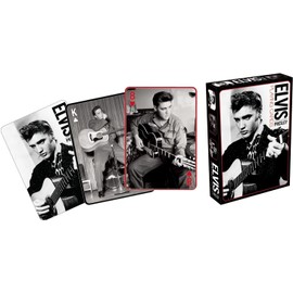 Aquarius Elvis Black And White Playing Cards