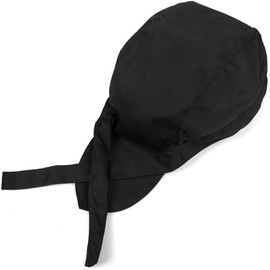 Chef's Hat, Black, Unisex Adjustable Chef's Hat, Headscarf hat, Headband hat