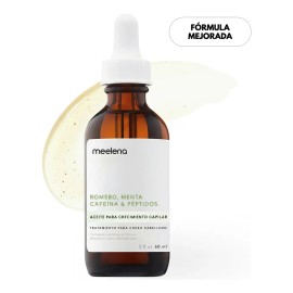Aceite Crecimiento Cabello Anticaída Calvicie Romero Cafeína 60ml