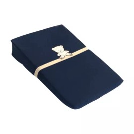 Chiqui Mundo Colchon Anti Reflujo Para Bebe Baby Blue Osito Azul Marino