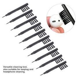 Hearing Amplifier Cleaning Brushes, 10pcs / Set Hearing Aid Cleaning Tools Volume Adjustment Debris Cleaning Magnet Reusable Headphones