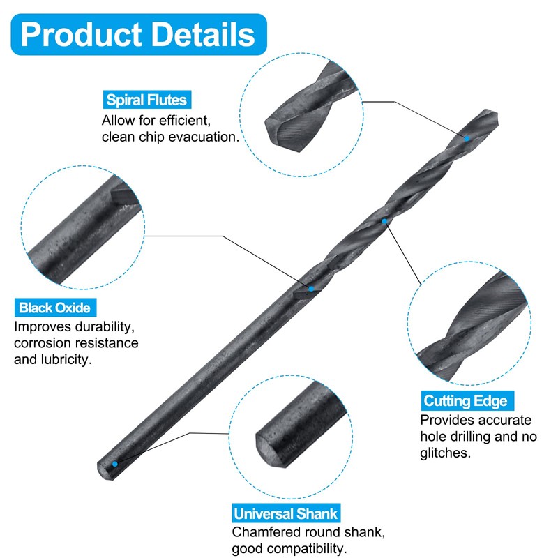 sourcing map Tap and Drill Bit Set, 1pcs 6-40 UNF