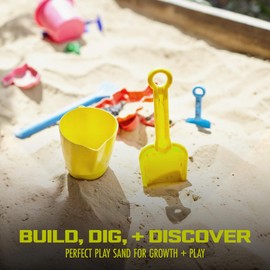 Sun Joe Ultra Fine Silica Play Sand for Sandboxes, Sensory Tables, Gardens, Weighted Toys & Aquariums, for Molding, Digging & Sculpting, 20 Pounds, PLYSAND20