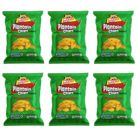 Mayte Banana Plantain Chips, Mayté Platanitos, Salted Plantain Chips, 3 oz, Pack of 6