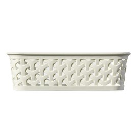 CURVER My Style A6 Storage Basket for Office, Entrance, Living Room, Bathroom – 19.8 x 14.5 x 6 cm – White
