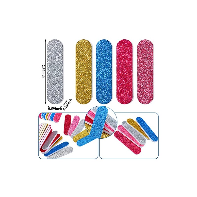 Sumind 100 limas de uñas a granel, tablero de esmeril