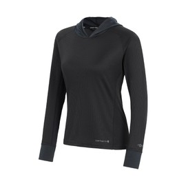 Carhartt Women's UM0226W Women's Force® Midweight Micro-Grid Base Layer - X-Small Regular - Black