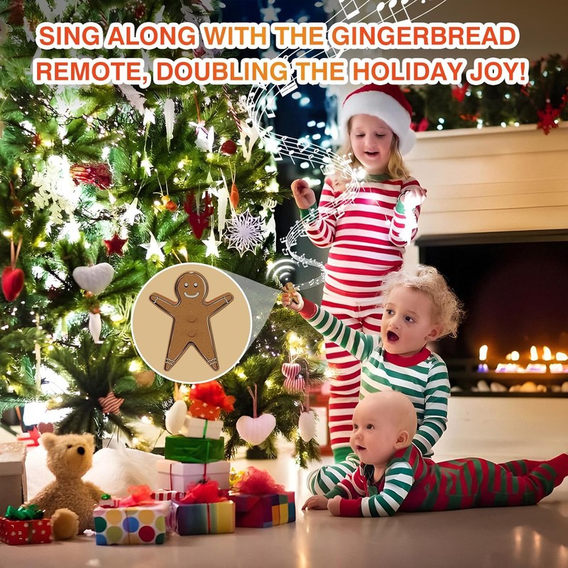 Remote Control Outlet for Christmas Tree Lights, Gingerbread Man Wireless