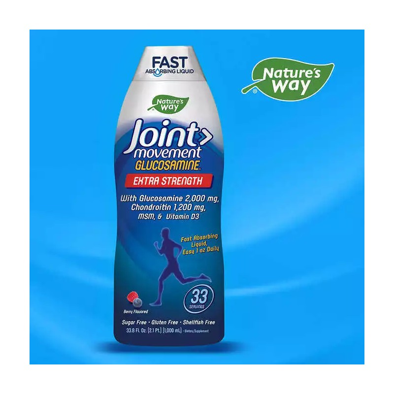Wellesse Joint Movement Glucosamine Chondroitin Hyaluronic 33.8 Ounces Liquid