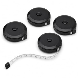 4PCS Cinta Métrica Retráctil, 1.5m y 2m, cm y Pulgadas para Cuerpo