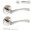 NAINOVA® Twist Twirl Door Handle Lever on Rose | Brushed
