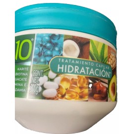 NutriBela10 NUTRIBELA 10 INGREDIENTES MASCARILLA HIDRATANTE PARA CABELLO/HYDRATING HAIR MASK