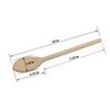 25 cm Long Wooden Spoons for Cooking - Oval Wood