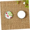 COHEALI Foil Christmas Decorations 200pcs Round Tiles Glass Gemstone for
