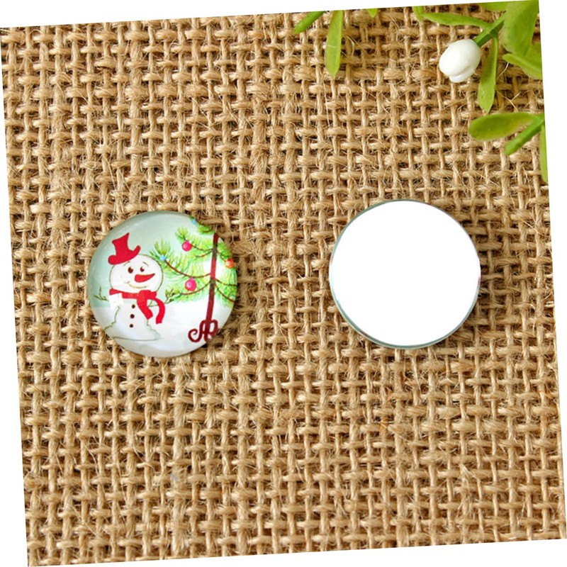 COHEALI Foil Christmas Decorations 200pcs Round Tiles Glass Gemstone for