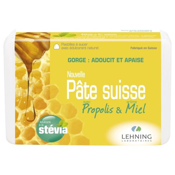Nature Lehning Lehning Pâte Suisse Gorge avec Propolis Arôme Miel