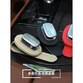 Fenzer B2G1 Leather Car Sun Visor Glasses Case Holder Sunglasses Box Card Receipt Clip