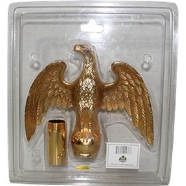 AES Flag Pole Flagpole Topper Brass Eagle