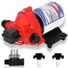 2088-422-144 RV Pump,12V 3.3GPM Diaphragm Water Pump, 45Psi 1/2MNPT Connection,