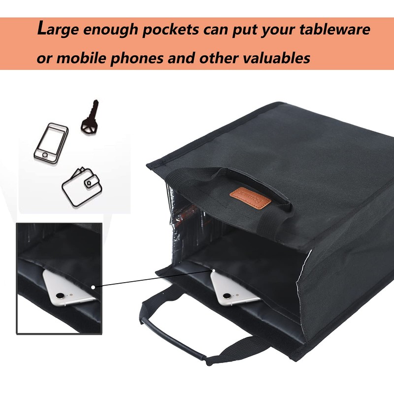 Lunch Bags for Women Insulated Reusable Lunch Tote with Internal