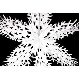 Christmas Concepts® 16” (1.3ft) Large Foil 3D Snowflake Hanging Decoration – Christmas Trimming (White)