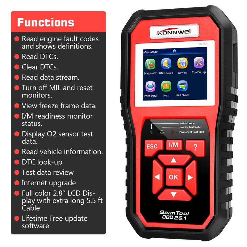 OBD2 Scanner OBDII Auto Diagnostic Code Scanner Universal Vehicle Engine