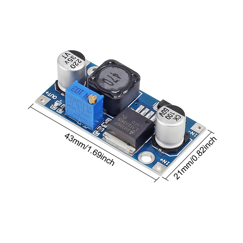 5 Pack LM2596 DC to DC Buck Converter 3.0-40V to