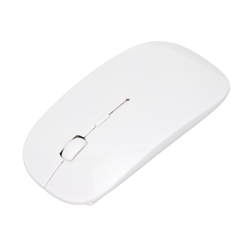 Wireless Mouse 2.4G Dual Mode 1200DPI Sensitive Slim White Laptop