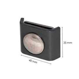 Zaundirekt Corner Connector Double Rod Mat Fence Pack of 10 - Grid Mat Connector for Light and Heavy Fences - Connector Rod Mat Fence in Anthracite