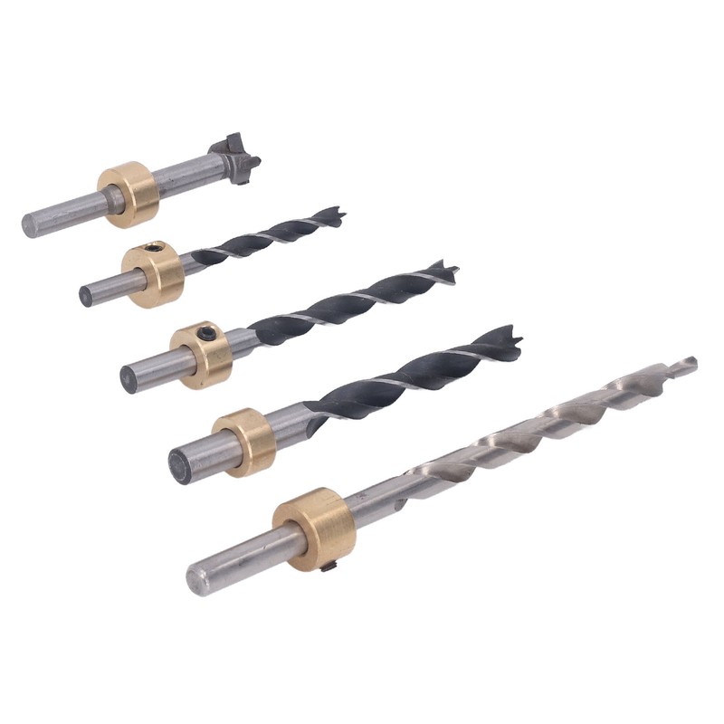 5Pcs Pocket Hole Drill Bit 3 Knife Points High Speed