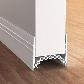 Insert-Type Door Draft Stopper, Upgraded Door Soundproofing Door Weather Stripping, Under Door Draft Blocker by SUNMON (3.3ft White)