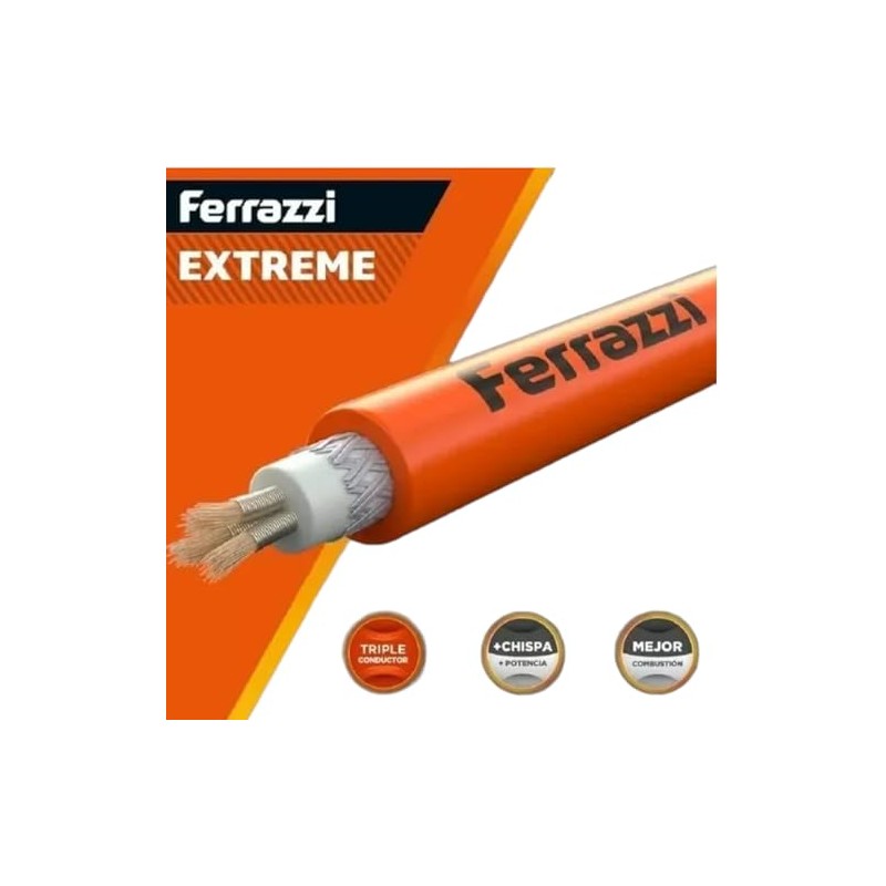 FERRAZZI Cables Bujia Extreme 11mm compatible con Jetta A4 Golf