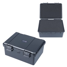 Lykus HC-2130 Mini Hard Case Dry Box with Foam Insert, Interior Size 8.3x5.9x3.7 in, IP66 Splash-Proof, Suitable for Cellphones, Tools, Small Devices and More