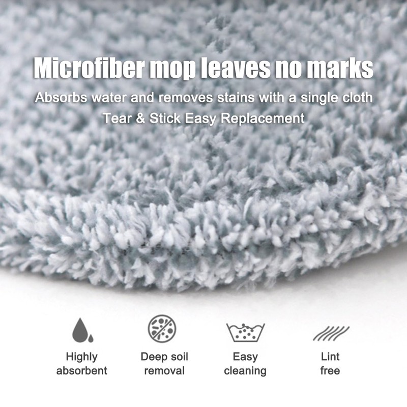 KZKR Spin Mop and Bucket Set with 2 Replaceable Microfiber