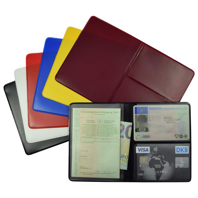 Car Registration Protective Case 4 Compartments Made in Germany Case