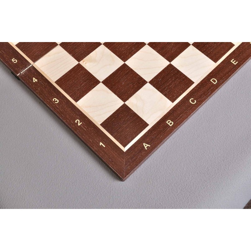 African Palisander & Maple Folding Wooden Chess Board - 2.25"