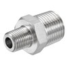 sourcing map 304 Stainless Steel Hex Reducer Pipe Fitting 1/2