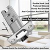 KIDOACOW Round Pocket Door Lock and Edge Pull, Privacy Pocket