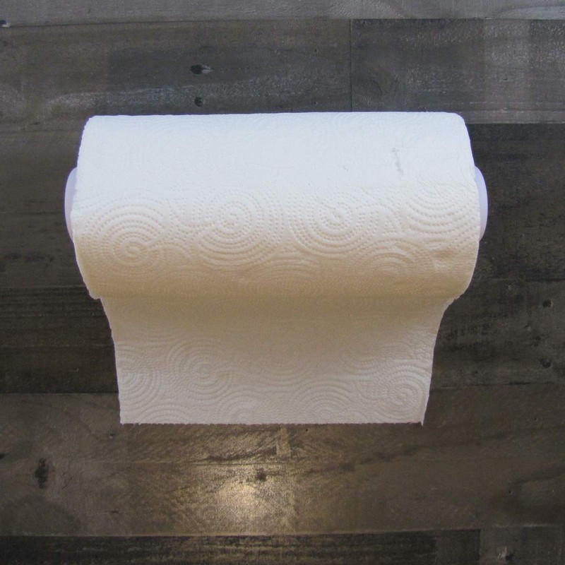 Treasure Gurus White Wall Under Cabinet Door Mount Paper Towel