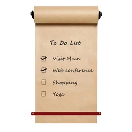 FanSiVoKe 12" Kraft Paper Dispenser Wall Mount, Butcher Paper Dispenser Ideal for Home Office with 30 meter Kraft Roll (Black Wall Mount Brown PU Leather Strap)