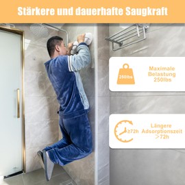 Pack of 2 Grab Handles for Seniors, Shower Handle, No Drilling, Shower Handle with Suction Cup, Portable Bath Handle, No Drilling for Bathroom, Pregnant Women, Children, Seniors