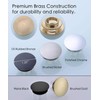 Orhemus Solid Brass Sink Overflow Cap Round Hole Cover for