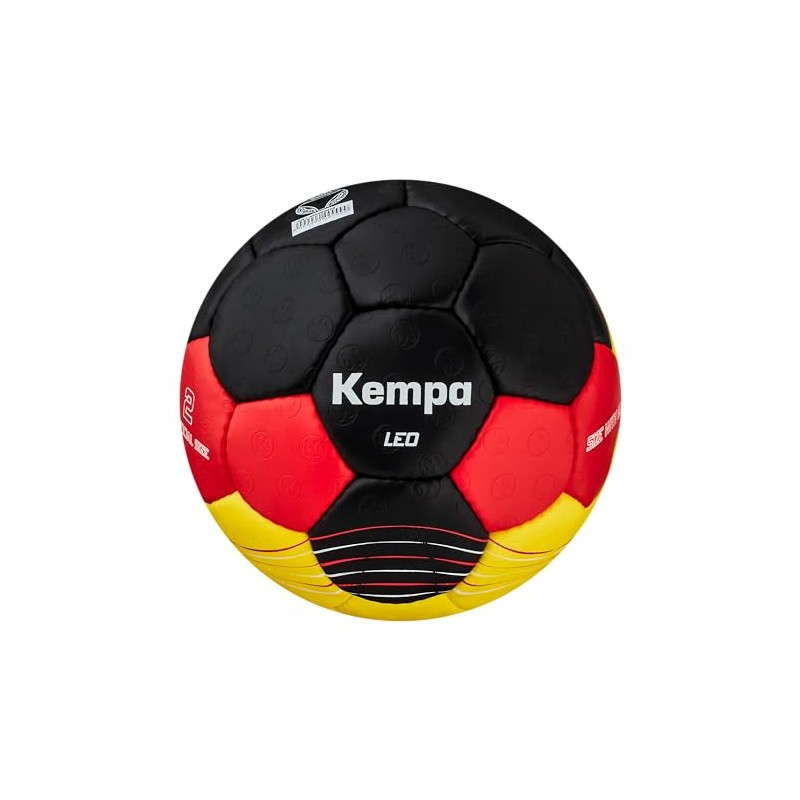 Kempa Leo Handball for Children and Adults, 3, Black, Red,
