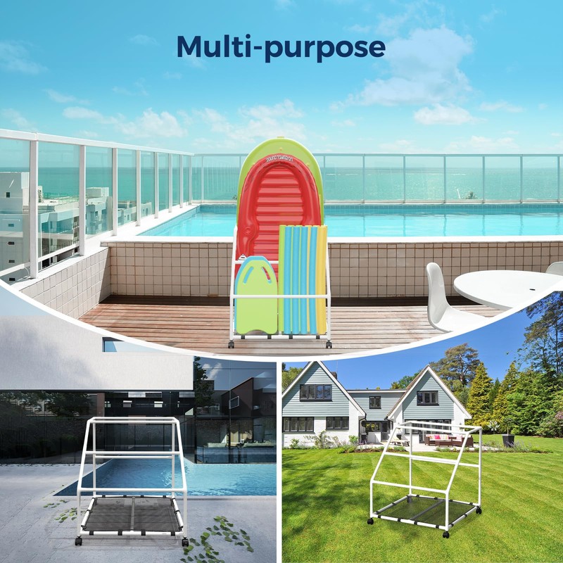 POOL FELLOWS Pool Float Holder, Poolside Float Storage, Rust-proof Float