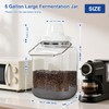 5 Gallon Square Fermentation Jar with Wide Mouth, Stainless Handles,