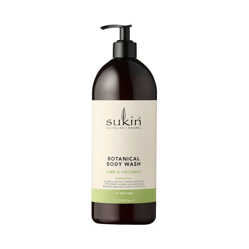 Sukin Botanical Body Wash Lime & Coconut, 500ml
