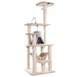 Aeromark International Armarkat Cat Tree Furniture Condo, Height- 60-Inch to 70-Inch
